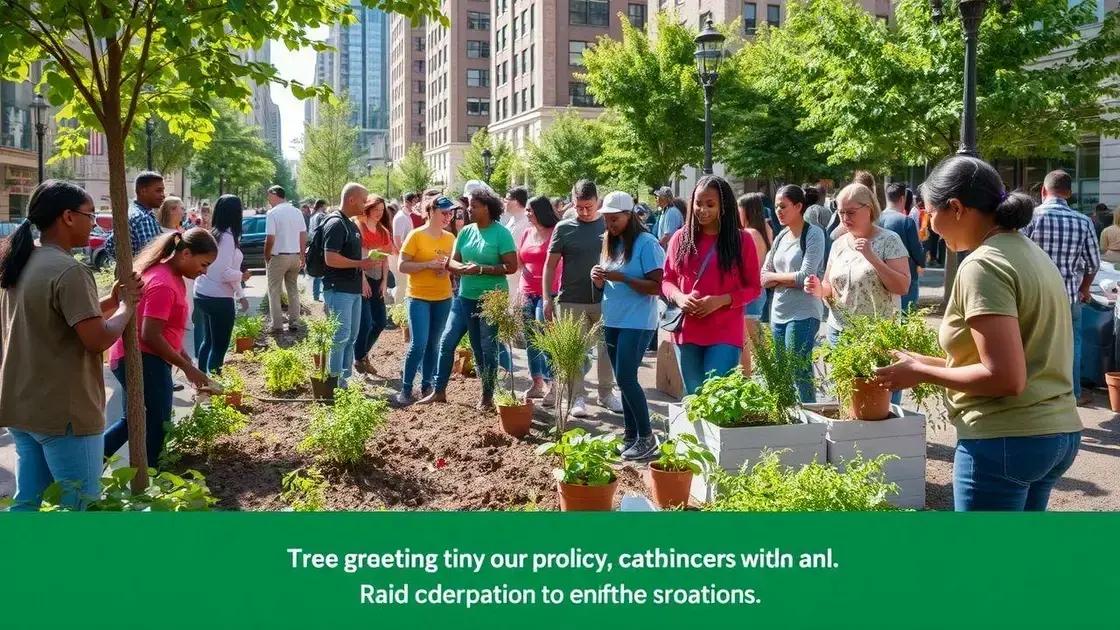 The role of policy and community in driving change