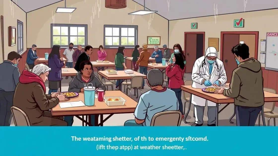 Community resources during weather emergencies