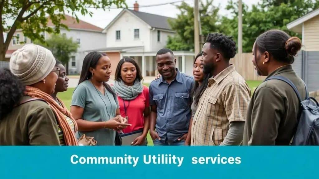 Utility connection grants for low-income neighborhoods