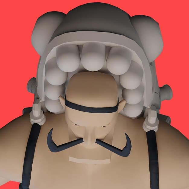 A detailed 3D model being sculpted in Blender. The image showcases the Blender interface with various sculpting tools and options. The model has intricate details, reflecting the precision and control Blender offers for 3D asset creation.