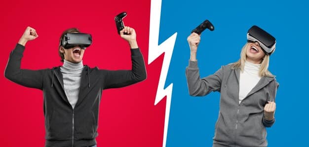 A split-screen image: one side shows the VR headset required for VRWorkout (Oculus or similar), and the other side shows a credit card, subtly emphasizing the subscription fees associated with the VRWorkout app. The background is blurred.