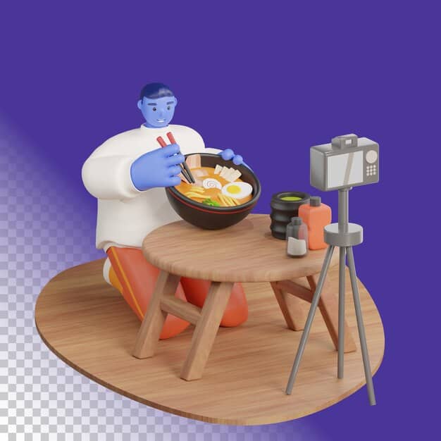 A first-person perspective screenshot from Job Simulator, showing a player attempting to prepare food in the virtual kitchen, with various ingredients and utensils scattered around, highlighting the chaotic and humorous nature of the game.