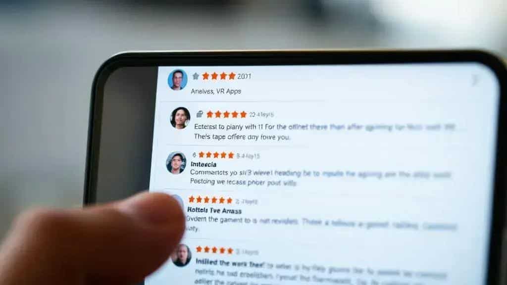 user reviews and feedback on popular VR apps