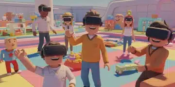 Rec Room VR avatars engaging in a vibrant virtual world, highlighting community and social interaction.