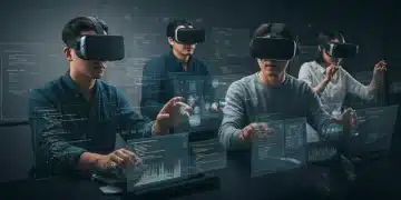 Developers collaborating in CodeSphere VR immersive coding environment in 2026