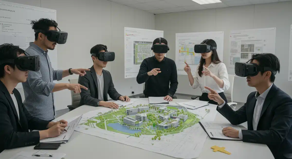 Collaborative architectural design review in ArchViz Pro VR.